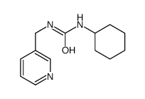 1-cyclohexyl-3-(pyridin-3-ylmethyl)urea structure