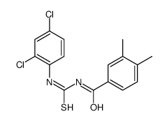 N-[(2,4-dichlorophenyl)carbamothioyl]-3,4-dimethylbenzamide Structure