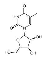 5-METHYL-1-(β-L-RIBOFURANOSYL)URACIL结构式