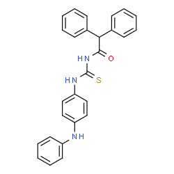 N-{[(4-anilinophenyl)amino]carbonothioyl}-2,2-diphenylacetamide Structure