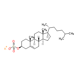 Potassium (3β)-cholest-5-en-3-yl sulfate structure