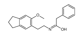 N-[2-(6-methoxy-2,3-dihydro-1H-inden-5-yl)ethyl]-2-phenylacetamide结构式