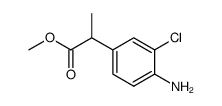 methyl α-(3-chloro-4-aminophenyl)propionate结构式