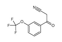 3-(TRIFLUOROMETHOXY)BENZOYLACETONITRILE structure