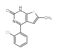 4-(2-Chlorophenyl)-6-methylthieno[2,3-d]pyrimidin-2(1H)-one结构式