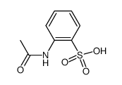 2-acetylamino-benzenesulfonic acid Structure