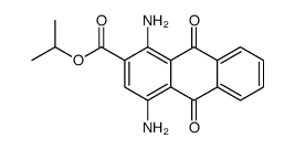 1-methylethyl 1,4-diamino-9,10-dihydro-9,10-dioxoanthracene-2-carboxylate结构式