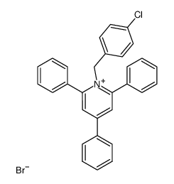 1-(4-chlorobenzyl)-2,4,6-triphenylpyridin-1-ium bromide Structure