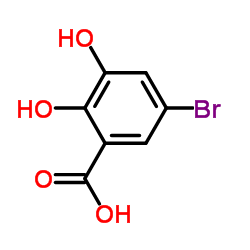 5-Bromo-2,3-dihydroxybenzoic acid structure