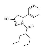 5-phenyl-1-(2-propylpentanoyl)pyrazolidin-3-one结构式