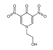 1-(2-hydroxyethyl)-3,5-dinitropyridin-4(1H)-one Structure