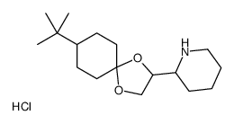 2-(8-tert-butyl-1,4-dioxaspiro[4.5]decan-3-yl)piperidin-1-ium,chloride Structure