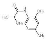 N-(4-氨基-2-甲基苯基)-2-甲基丙酰胺结构式