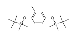 (2-methyl-1,4-phenylene)bis(oxy)bis(tert-butyldimethylsilane) Structure