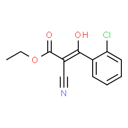 2-PROPENOIC ACID, 3-(2-CHLOROPHENYL)-2-CYANO-3-HYDROXY-ETHYL ESTER结构式