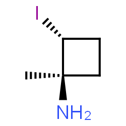 Cyclobutanamine, 2-iodo-1-methyl-, trans- (9CI) structure