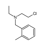 2-chloro-N-ethyl-N-[(2-methylphenyl)methyl]ethanamine Structure