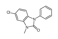 5-chloro-3-methyl-1-phenylbenzimidazol-2-one Structure