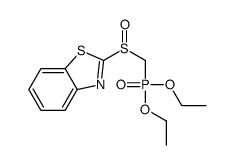 2-(diethoxyphosphorylmethylsulfinyl)-1,3-benzothiazole结构式