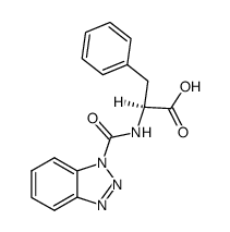 N-(1-Benzotriazolylcarbonyl)-L-phenylalanin结构式