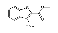 3-Methylaminobenzo[b]thiophene-2-carboxylic acid methyl ester结构式