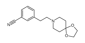 3-[2-(1,4-dioxa-8-azaspiro[4.5]decan-8-yl)ethyl]benzonitrile Structure