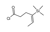 4-trimethylsilyl-4-hexenoyl chloride结构式