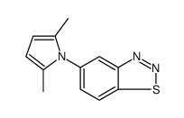 1,2,3-Benzothiadiazole, 5-(2,5-dimethyl-1H-pyrrol-1-yl)结构式