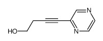 4-(pyrazin-2-yl)but-3-yn-1-ol结构式