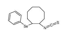 (1R,2R)-1-isothiocyanato-2-phenylselanylcyclooctane结构式