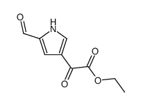 ethyl 2-formylpyrrole-4-glyoxalate Structure