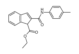 ethyl 2-(p-tolylcarbamoyl)-1-indenecarboxylate Structure