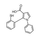 1-phenyl-2-(2-sulfanylphenyl)pyrrole-3-carboxylic acid结构式