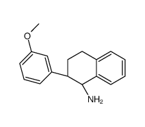 (1S,2S)-2-(3-methoxyphenyl)-1,2,3,4-tetrahydronaphthalen-1-amine Structure