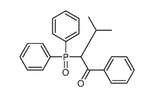 2-diphenylphosphoryl-3-methyl-1-phenylbutan-1-one结构式