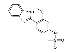 N-[4-(1H-benzimidazol-2-yl)-3-methoxyphenyl]methanesulfonamide结构式