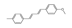 (E,E)-1-methoxy-4-[4-(4-methylphenyl)-1,3-butadienyl]benzene Structure