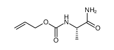 N-allyloxycarbonyl-(S)-alanamide Structure