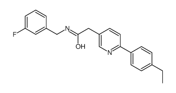 2-[6-(4-ethylphenyl)pyridin-3-yl]-N-[(3-fluorophenyl)methyl]acetamide结构式