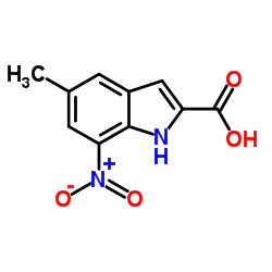 5-Methyl-7-nitro-1H-indole-2-carboxylic acid Structure