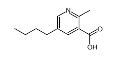 5-Butyl-2-methyl-pyridin-3-carbonsaeure结构式