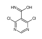 4,6-dichloropyrimidine-5-carboxamide structure