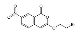 3-(2-bromoethoxy)-7-nitroisochromen-1-one Structure