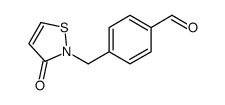 4-[(3-oxo-1,2-thiazol-2-yl)methyl]benzaldehyde结构式