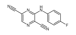 3-(4-fluoroanilino)pyrazine-2,5-dicarbonitrile Structure