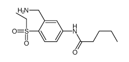 N-[3-(aminomethyl)-4-ethylsulfonylphenyl]pentanamide结构式