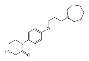 1-[4-[3-(azepan-1-yl)propoxy]phenyl]piperazin-2-one结构式