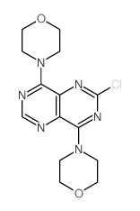 9-chloro-2,7-dimorpholin-4-yl-3,5,8,10-tetrazabicyclo[4.4.0]deca-2,4,7,9,11-pentaene Structure