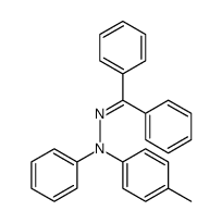 Methanone, diphenyl-, 2-(4-methylphenyl)-2-phenylhydrazone Structure