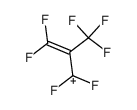 1,1,3,3-tetrafluoro-2-(trifluoromethyl)allylium结构式